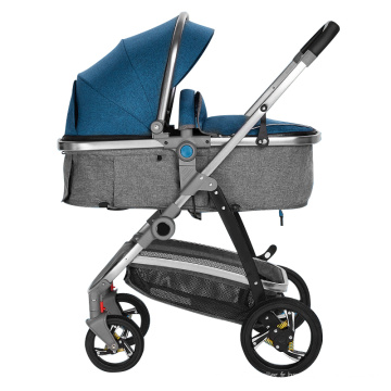 Nouveau bébé poussette/porte-bébé pliable 3 en 1 landau/poussette de voyage de luxe pliable poussette bébé poussette